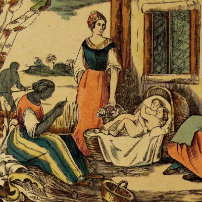 Histoire de Paul et Virginie (4 vignettes, Épinal, Pellerin)
