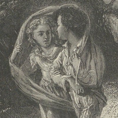 Le jupon (Paul et Virginie, Lemerre, 1867) - De La Charlerie