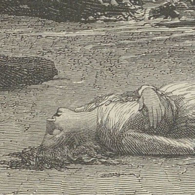 Le corps de Virginie (Paul et Virginie, Lemerre, 1867) - De La Charlerie