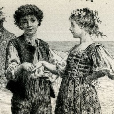 Paul et Virginie dansant (Paul et Virginie, Paris, Launette, 1887) - Leloir