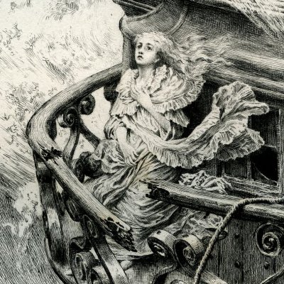 Virginie sur le vaisseau (Paul et Virginie, Paris, Launette, 1887) - Leloir