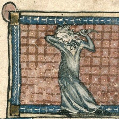 Tristesse (Roman de la rose, Draguignan, Ms 17 (R. 1), f3v)