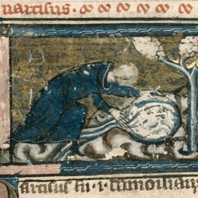 Narcisse (Roman de la rose, Draguignan, Ms 17 (R. 1), f12v)