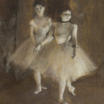 Répétition d'un ballet sur la scène - Degas