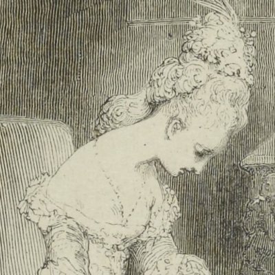 Manon au parloir de Saint-Sulpice (Manon Lescaut, éd. Janin, 1839) - Tony Johannot