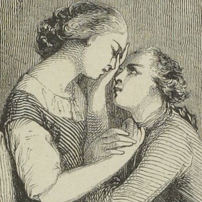 Manon et Des Grieux en Louisianne (Manon Lescaut, éd. Janin, 1839) - Tony Johannot