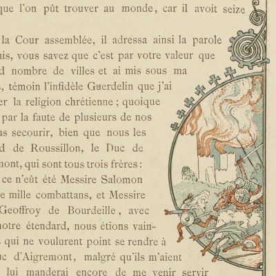 Guerre de Charlemagne contre les Sarrasins (Histoire des quatre fils Aymon, éd. Marcilly, 1883) - Grasset
