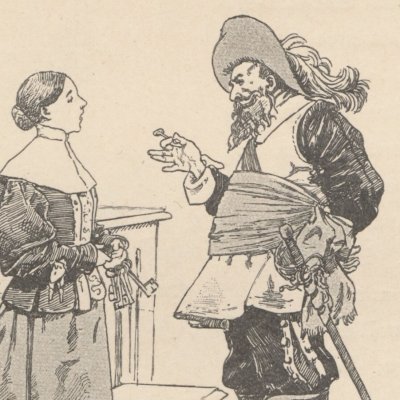 La Barbe bleue. Les clefs (Les Contes de Perrault illustrés…, éd. Larroumet, 1905) - Zier