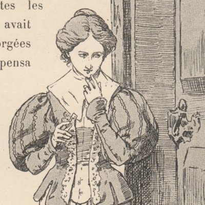 La Barbe bleue. Le cabinet interdit (Les Contes de Perrault illustrés…, éd. Larroumet, 1905) - Zier