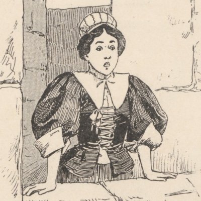 La Barbe bleue. Anne sur la tour (Les Contes de Perrault illustrés…, éd. Larroumet, 1905) - Zier