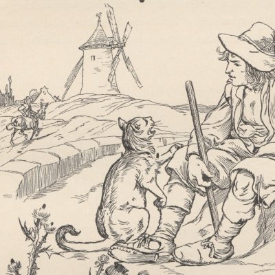 Le Chat botté (Les Contes de Perrault illustrés…, éd. Larroumet, 1905) - Courboin