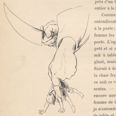 Ogre's Knife ((Illustrated Perrault Fairy Tales…, Larroumet ed., 1905) - Geoffroy