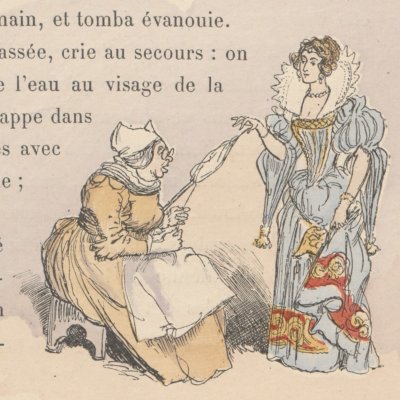 La Belle au bois dormant. Le rouet (Les Contes de Perrault illustrés…, éd. Larroumet, 1905) - Robida