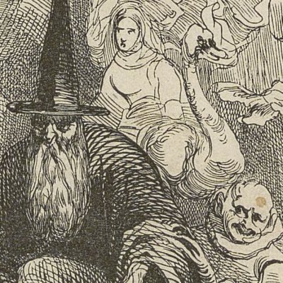 Premier frontispice (Contes de Perrault, Blanchard, 1851) - Gigoux