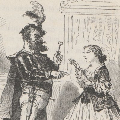 Barbe Bleue. La petite clef (Contes de fées, Hachette, 1871) - Bertall