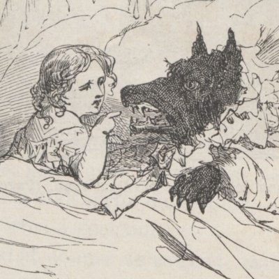 Le petit chaperon rouge (Contes de fées, Hachette, 1871) - Bertall