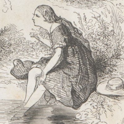 L'oiseau bleu. Florine et la vieille (Contes de fées, Hachette, 1871) - Bertall