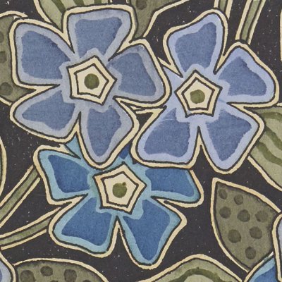 Pervenche (La plante et ses applications ornementales, Pl. 62) - Marcelle Gaudin
