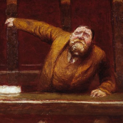 Jaurès speaking in the Chamber - Jean Veber