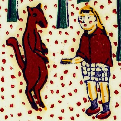 La rencontre du Chaperon et du Loup - Edgar Tytgat