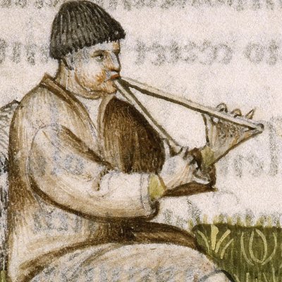 Menalchas and Mopsus (Virgil, Eclogues 5, Lyon Ms P.A. 27, f9)