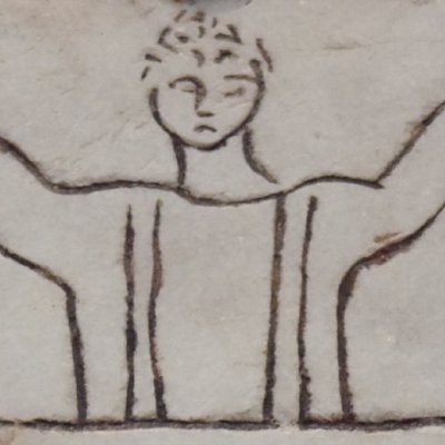 Noé dans l'arche accueille la colombe (sarcophage paléochrétien)