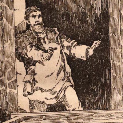 Découverte du carnage (Monsieur Lecoq, Boulanger, 1884, ép3) - Lanos