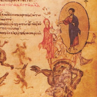 Descente du Christ aux Enfers (Psautier Khloudov, f63)