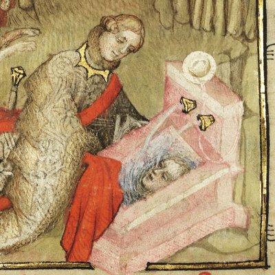 Narcisse à la fontaine (Epître d'Othéa, Bnf Français 606, f10)