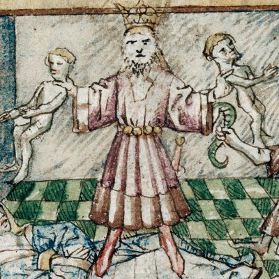 Athamas tue ses enfants (Épître d’Othéa, Lille ms 175, f19v)