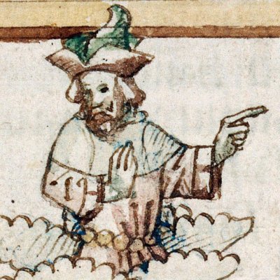 Neptune calmant les flots (Épître d’Othéa, Lille ms 175, f33v)