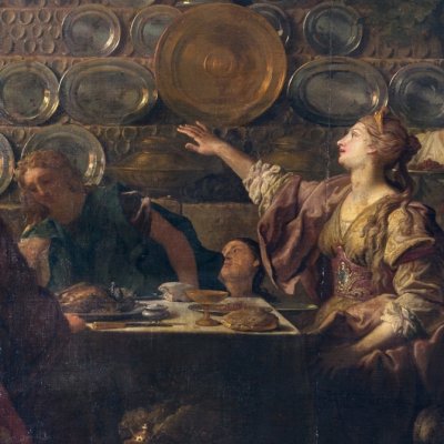 Telemachus and Mentor at Calypso's banquet - Michel-Ange Houasse