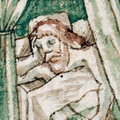 Morphée endormi (Épître d’Othéa, Lille ms 175, f77)
