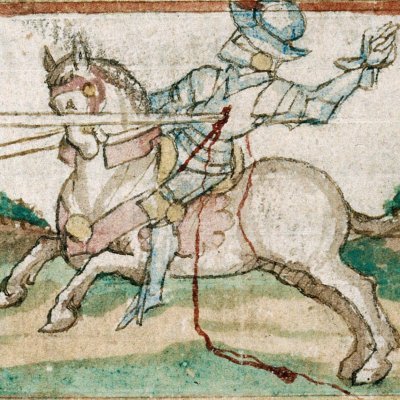 La mort d'Ajax ? (Épître d’Othéa, Lille ms 175, f93v)