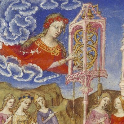 L'horloge de tempérance (Epître d'Othéa, Bnf Français 606, f2v)