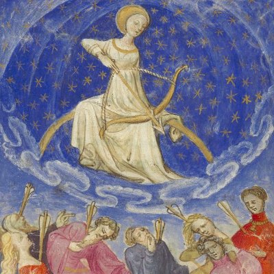 Les flèches de la Lune (Epître d'Othéa, Bnf Français 606, f7)