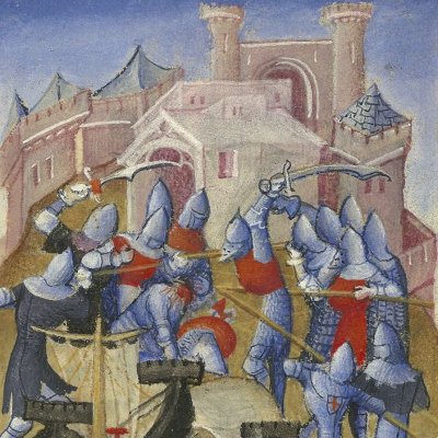 La mort de Laomédon (Epître d'Othéa, Bnf Français 606, f29)