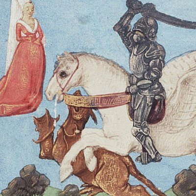 Persée et Andromède (Epître d’Othéa, La Haye KB 74G27, f9v)