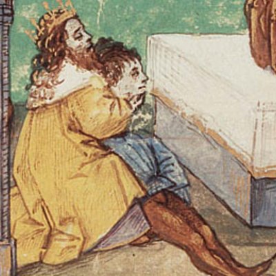 Cruauté de Busiris (Épître d'Othéa, La Haye KB 74G27, f40v)