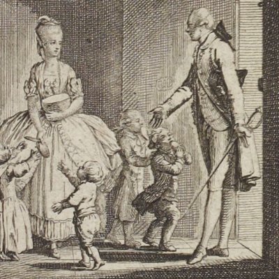 Frontispice de la 1ère partie (Werther, Maastricht, 1776) - Chodowiecki