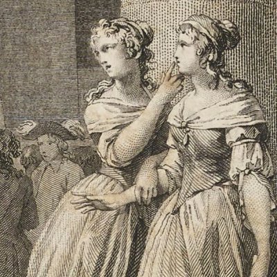 Céline reçoit un billet (Lettres d'une Péruvienne, Migneret 1797) - Ingouf d'après le Barbier