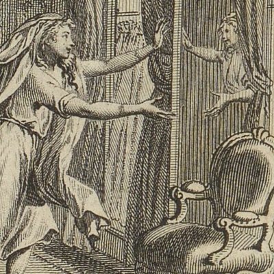 Zilia face à un miroir (Lettres d'une Péruvienne, Didot 1797) - Coiny d'après Lefevre