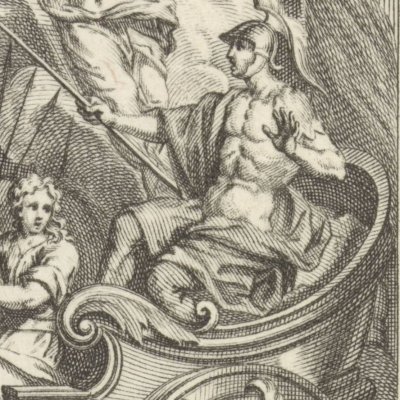 Iris demande à Hector de quitter le combat (Iliade, Dacier, 1711, ch11) - Picart