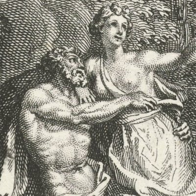 Junon charme et endort Jupiter (Iliade, Dacier, 1711, ch14) - Picart