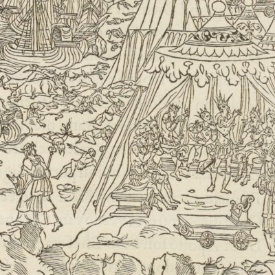 Agamemnon refuse de rendre Chryséis à Chrysès (Iliade, Salel, 1545, ch1)