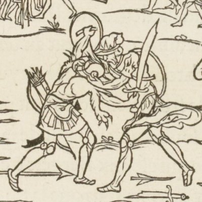 Combat de Pâris et de Ménélas (Iliade, Salel, 1545, ch3)