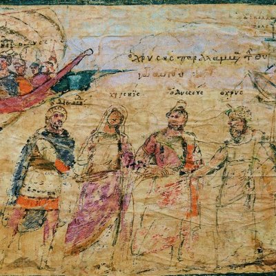 Ulysse restitue Chryséis à Chrysès (Iliade ambrosienne, ch1) 