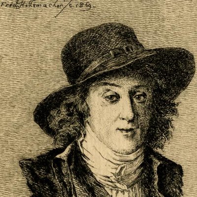 Peint par David, Saint-Just membre du Comité de Salut Public - Hillemacher