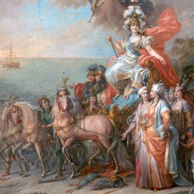 Allégorie de la victoire de Catherine II sur les Turcs - Stefano Torelli