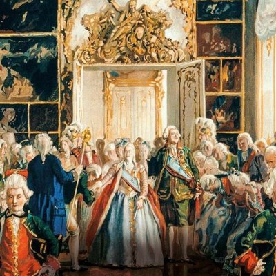 Sortie de l'impératrice Catherine II - Alexandre Nikolaïevitch Benois